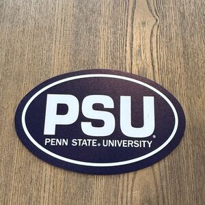 PSU Penn State University Oval Magnet  new 6 inches